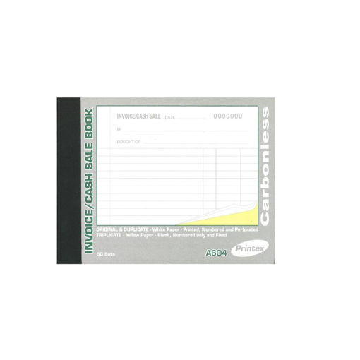 Picture of INVOICE BOOK TRIPLICATE A6-604